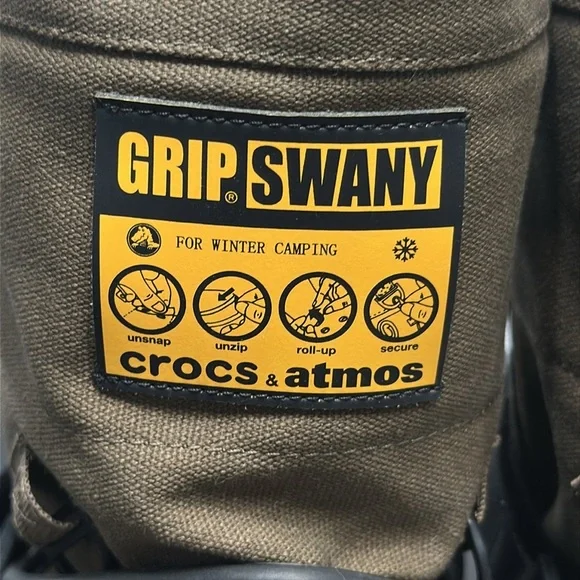 🥾 Grip Swany x Crocs x atmos All Terrain Boots – Olive Brown Men’s Size 11 NWT - Picture 5 of 8